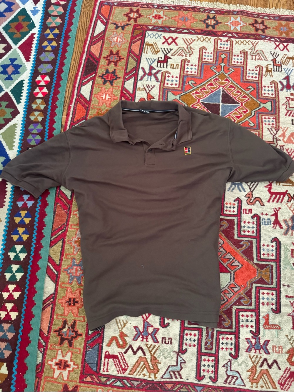 Nike Men's Brown Short-Sleeve Polo - Solid Brown